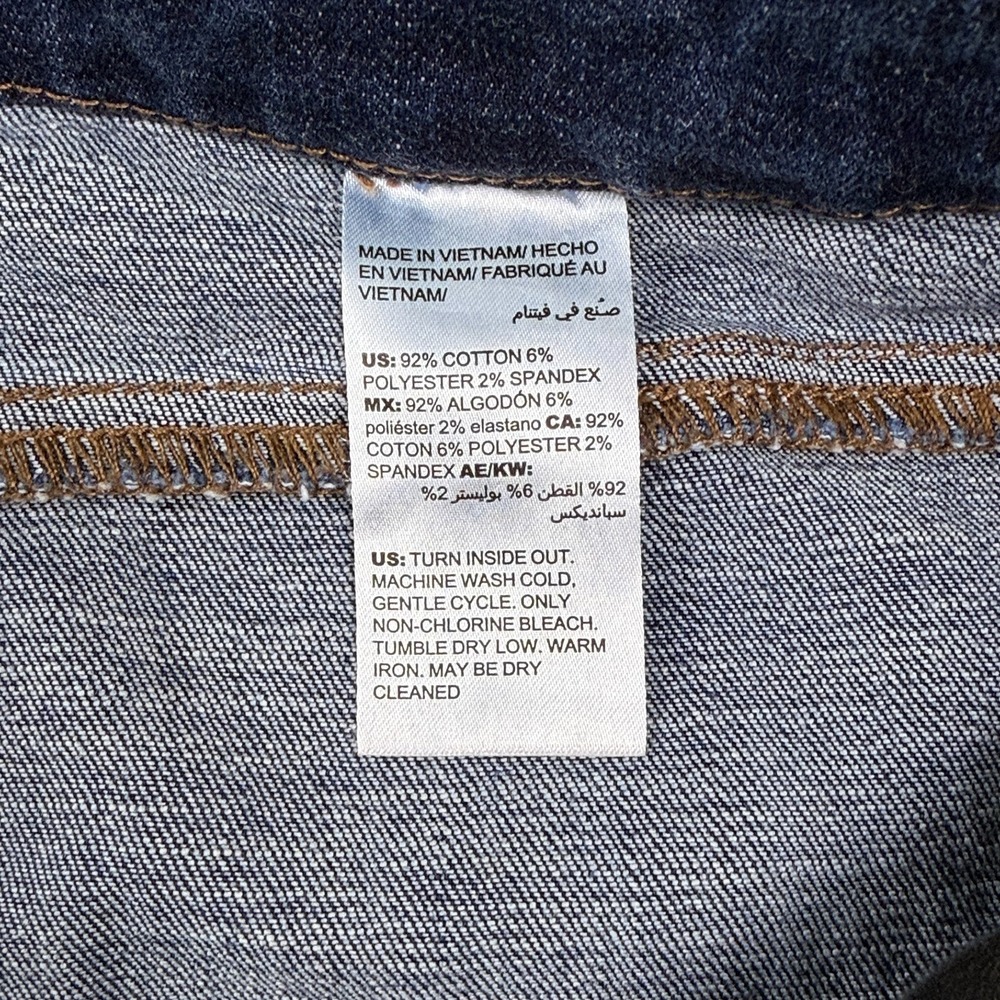 Chicos So Slimming Girlfriend Slim Leg Crop Jean US Size 14P 2.5P Mid Rise Denim - Picture 6 of 16